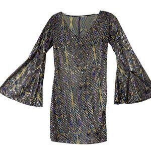 California Costume‎ 70's Disco Costume Hippie Sparkly